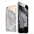 Fashion Angel Wings Electroplate Love Crazy Case Cover for iPhone 6 3
