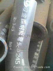 alloy inner coating abrasion Cerametal  pipe and pipe fittings ,elbow  5