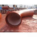 Wear-resistant ceramic elbow, tee, reducer, wear-resisting bend