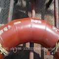 high chromium cast iron elbow，cerametal wear-resistant alloy pipe and elbow 