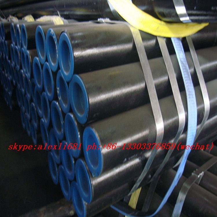 seamless steel pipe ASTM A106 API 5L C45  C30  BALCK PIPE  4