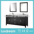 72" American style double square sink