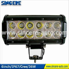 36w dc10-32V offroad truck led light bars 