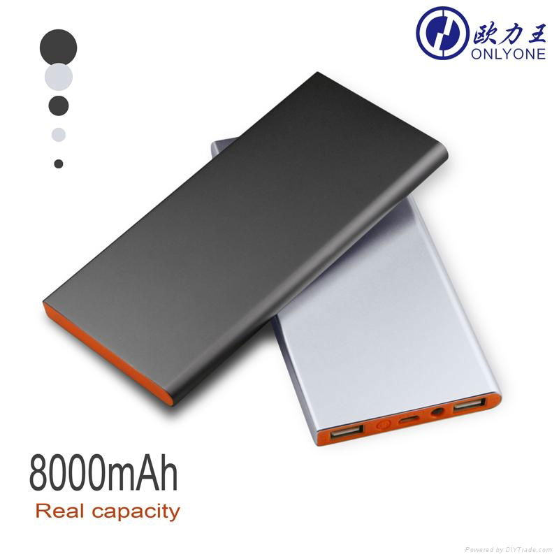 Hot selling super thin mobile phone charger 8000mAh power bank 