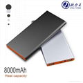 Hot selling super thin mobile phone charger 8000mAh power bank  1