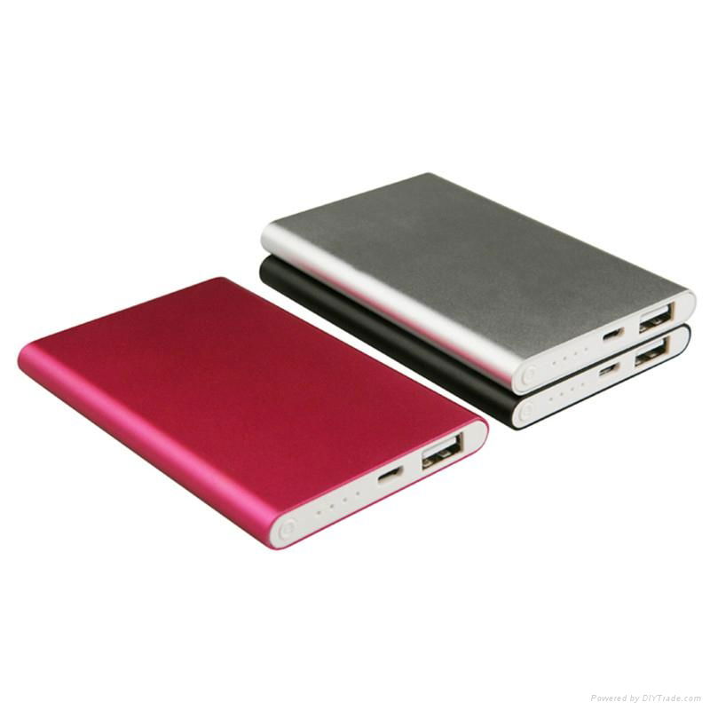 Ultra-thin power bank 4000mAh mobile phone charger 4
