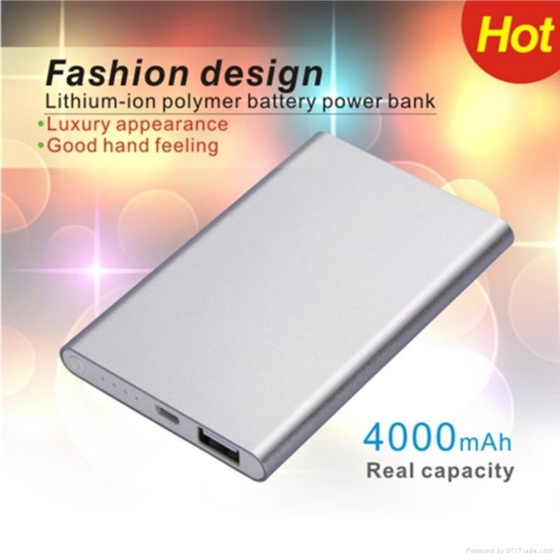 Ultra-thin power bank 4000mAh mobile phone charger 2
