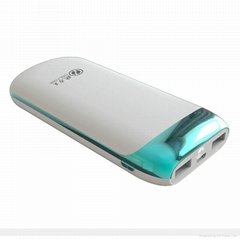 Newest design Dual USB Portable Mobile Power Bank 10000mAh