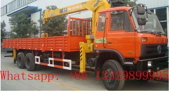 dongfeng 6*4 8-12ton truck mounted crane for sale  2