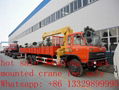 dongfeng 6*4 8-12ton truck mounted crane for sale 
