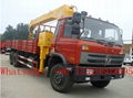 dongfeng 6*4 8-12ton truck mounted crane for sale 