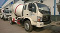 forland small 3-4cbm concrete mixer truck for sale 