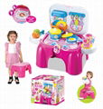 kitchen ware storage chiar toys with light and music