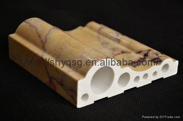 Nano Material PVC Colorful Artificial Marble Stone Moulding  3