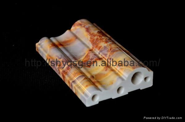 Nano Material PVC Colorful Artificial Marble Stone Moulding  4