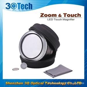 zoom touch led magnifier dome magnifying glass