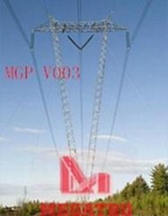 V type transmission line tower