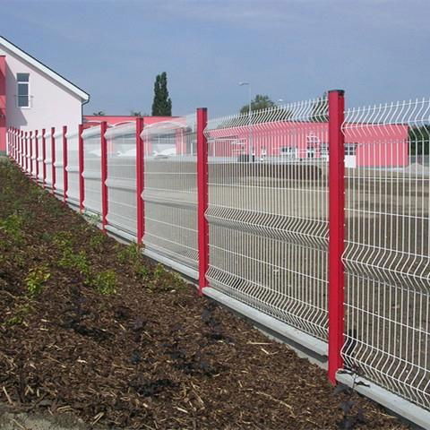 Hot sale powder coated steel wire panel fence with post 2