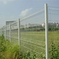 White PVC coated iron wire mesh fence panel low price 2
