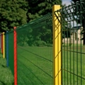Good quality powder coated steel wire top rolled fence panel  2