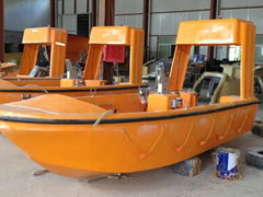 4.5m 6 Persons Marine Mercury 25Hp FRP Material Rescue Boat