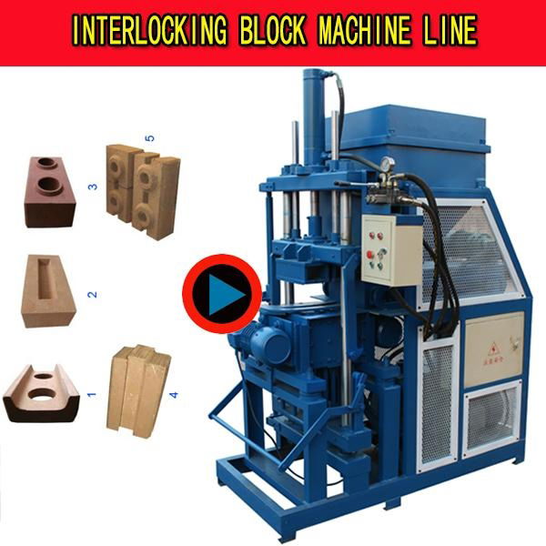 manual compressed interlocking brick machine 