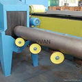 Gas cylinder shot blasting machine