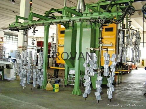 hanging chain type blasting machine  2