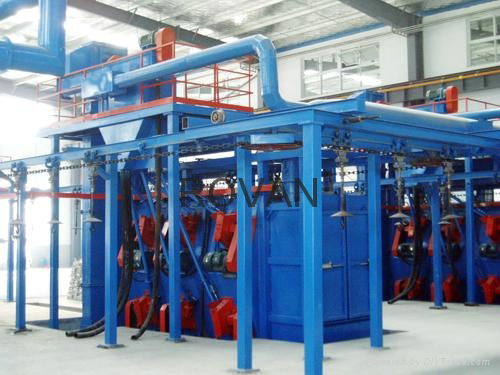 hanging chain type blasting machine  3