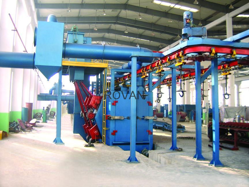 hanging chain type blasting machine  5