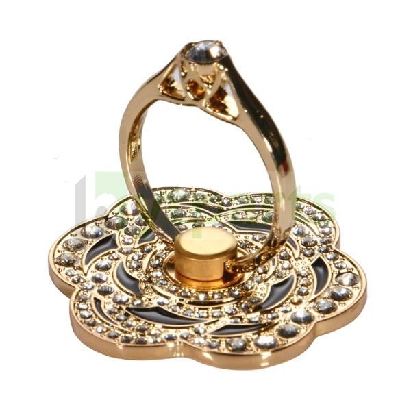 Universal Diamond Gold Rose Metal Ring Mobile Holder Adhesive Stand for iPhone 6 4