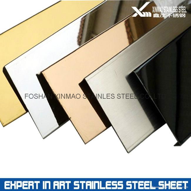 rose gold mirror finish stainless steel decorative sheet for home and hotel deco 3