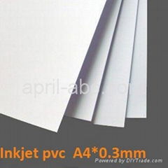 White inkjet printing pvc sheet 