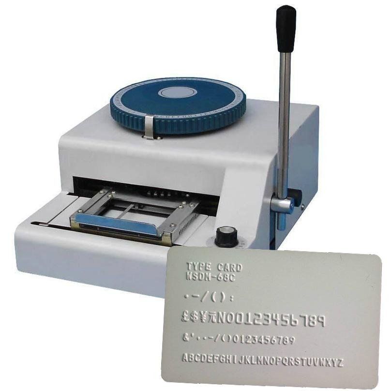 manual pvc plastic card  embosser machine for pvc card  embossing machine