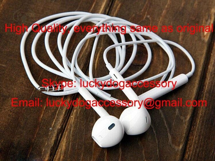 High Quality OEM White Earpods Earphone in Ear Headphones for iPhone 5s 6/6s 4