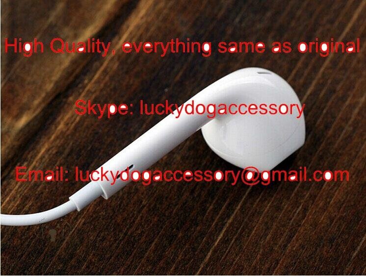 High Quality OEM White Earpods Earphone in Ear Headphones for iPhone 5s 6/6s 5