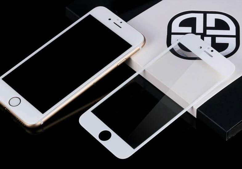 Color Outer tempered glass screen 2.5D for iphone 6 4.7 inch