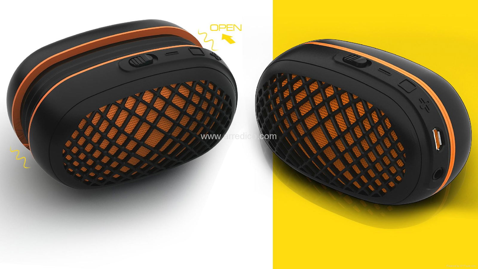 Mini Wireless Bluetooth Speaker With Silionce Case Hands-free Function 