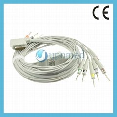 Kenz PC-109 10 Lead EKG Cable with leadwires