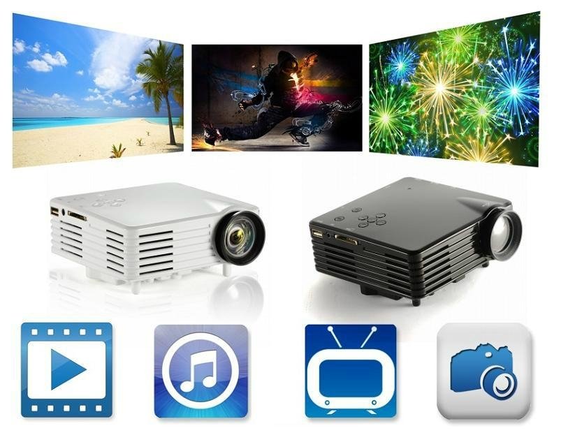 Promotion! mini Projector mobile phone projector tablet projector beamer 3d HD