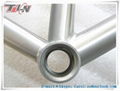 Hot selling!!! 700C OEM fixed gear frame titanium bike frame with hand brushing 3