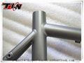 custom sand blasting titanium Cyclocross frames with couple 2