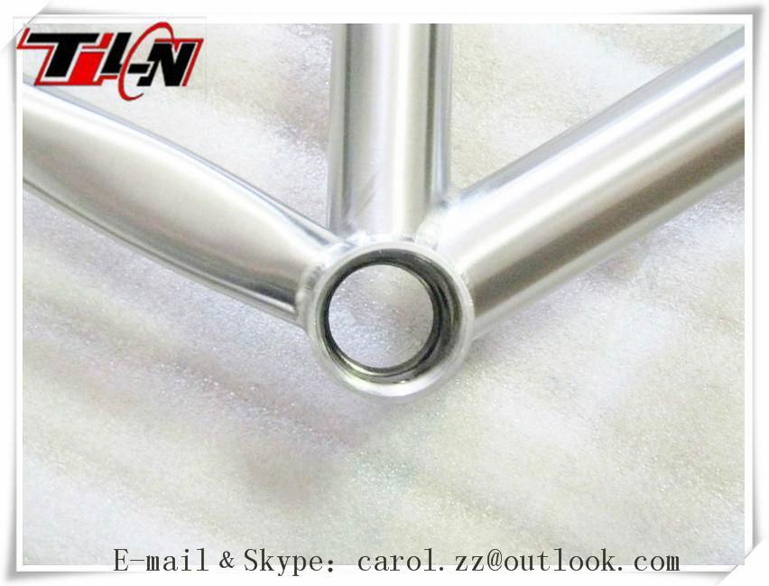 titanium cyclocross frames with couple Hand brushing 4