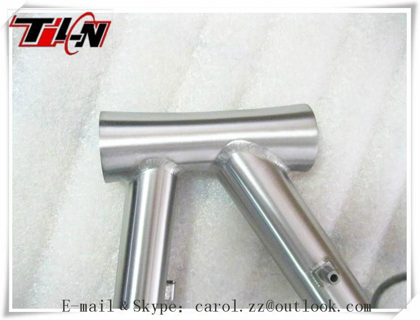 titanium cyclocross frames with couple Hand brushing 3