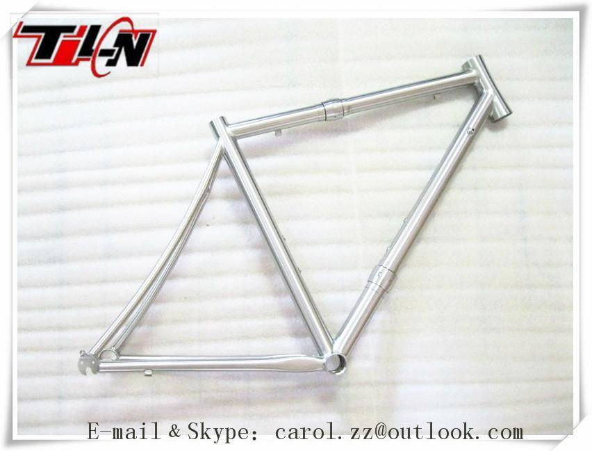 titanium cyclocross frames with couple Hand brushing