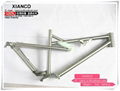 Ti3AL2.5V titanium full suspension frame for 26er or 29er