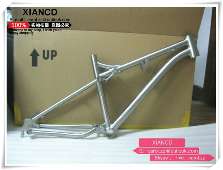 26er full suspention titanium mountain bike frames with all time warranty 5