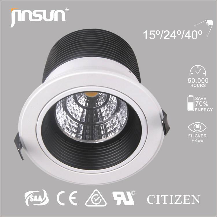 Led downlight ceilingAlU housing Cob downlight 20W 30W 40W led down light 2