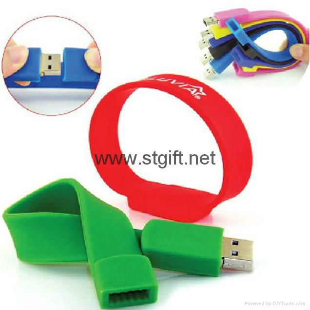 LED watch Silicon Bracelet Wristband USB 2.0 Memory Stick Flash Drive 4