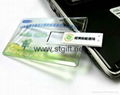 Wholesale 8GB flip Credit Card USB Flash Drive Blank DIY Memory Stick 5